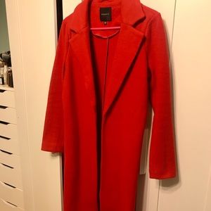 Dynamite Red Pea Coat (Worn Once)